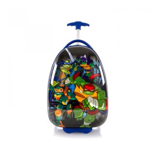 Heys NICKELODEON/TMNT Egg 13 л детский пластиковый чемодан на 2 колесах синий