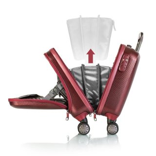 Heys Portal Smart Business Case Burgundy 35 л кейс-пилот на 4 колесах из поликарбоната бордовый
