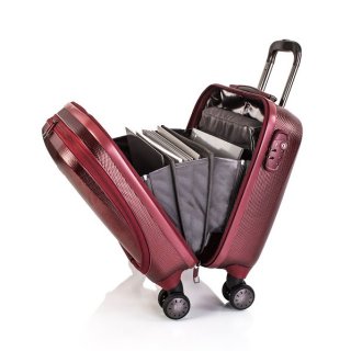 Heys Portal Smart Business Case Burgundy 35 л кейс-пилот на 4 колесах из поликарбоната бордовый