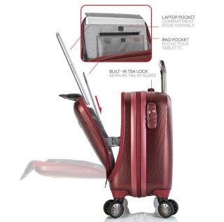 Heys Portal Smart Business Case Pewter 35 л кейс-пилот на 4 колесах из поликарбоната серый