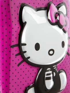 Heys SANRIO/Hello Kitty 25 л детский пластиковый чемодан на 4 колесах розовый