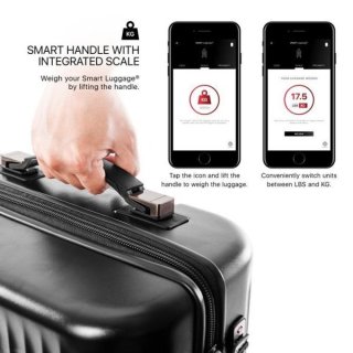 Heys Smart Connected Luggage 70 л чемодан из поликарбоната на 4 колесах черный