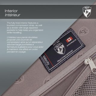 Heys Velocity (M) 60 л чемодан из поликарбоната на 4 колесах синий