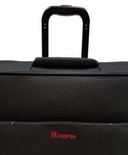 IT Luggage ACCENTUATE 57 л валіза з поліестеру на 4 колесах чорна