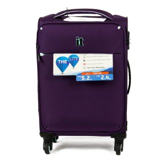 IT Luggage GLINT 32 л чемодан из полиэстера на 4 колесах фиолетовый