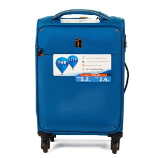 IT Luggage GLINT 32 л чемодан из полиэстера на 4 колесах голубой
