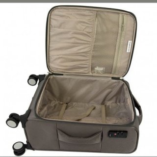 IT Luggage SATIN 68 л чемодан из полиэстера на 4 колесах темно-серый