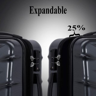 IT Luggage TIDAL 128/157 л чемодан из ABS пластика на 4 колесах серый
