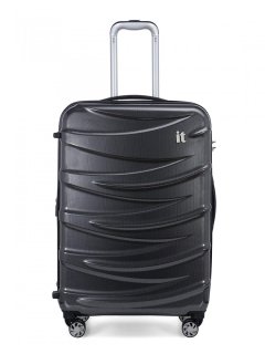 IT Luggage TIDAL 84/105 л чемодан из ABS пластика на 4 колесах серый