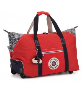 Kipling ART ON WHEELS 41 л дорожная сумка на колесах из полиамида красная