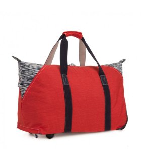 Kipling ART ON WHEELS 41 л дорожная сумка на колесах из полиамида красная