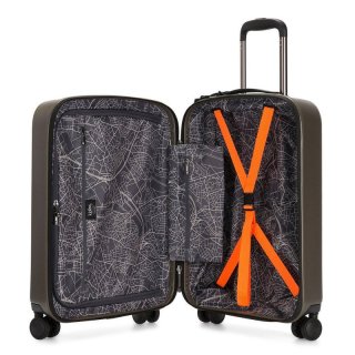 Kipling CURIOSITY 44 л чемодан из поликарбоната на 4 колесах коричневый