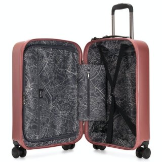 Kipling CURIOSITY 44 л чемодан из поликарбоната на 4 колесах розовый