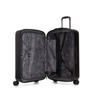 Kipling CURIOSITY 81 л валіза з полікарбонату на 4 колесах чорна