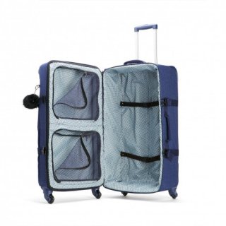 Kipling CYRAH 71 л валіза з нейлону на 4 колесах синя