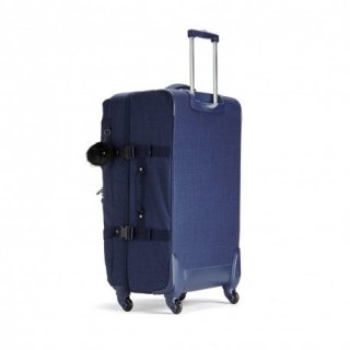 Kipling CYRAH 71 л валіза з нейлону на 4 колесах синя