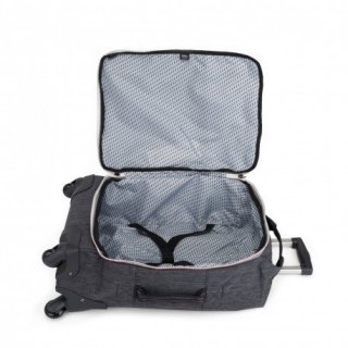 Kipling DARCEY 30 л чемодан из нейлона на 4 колесах серый
