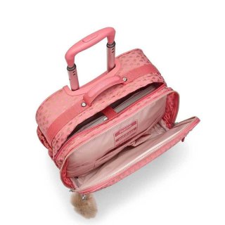 Kipling MANARY 26,5 л детский чемодан из полиамида на 4 колесах розовый/золото