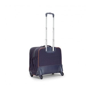 Kipling MANARY 26,5 л детский чемодан из полиамида на 4 колесах синий