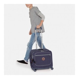 Kipling MANARY 26,5 л детский чемодан из полиамида на 4 колесах синий