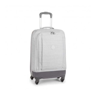 Kipling SUPER HYBRID 33 л чемодан из полипропилена и полиэстера на 4 колесах серый