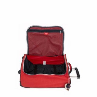 Kipling TEAGAN 33 л чемодан из нейлона на 2 колесах красный