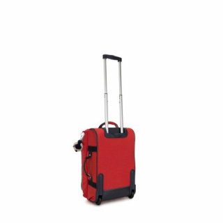 Kipling TEAGAN 39 л чемодан из нейлона на 2 колесах красный