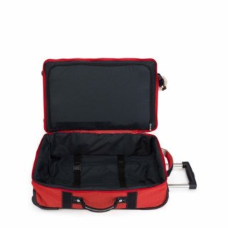 Kipling TEAGAN 39 л чемодан из нейлона на 2 колесах красный