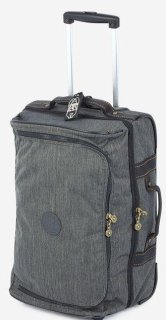 Kipling TEAGAN 39 л чемодан из нейлона на 2 колесах серый