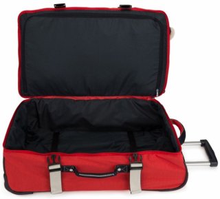 Kipling TEAGAN 74 л чемодан из нейлона на 2 колесах красный