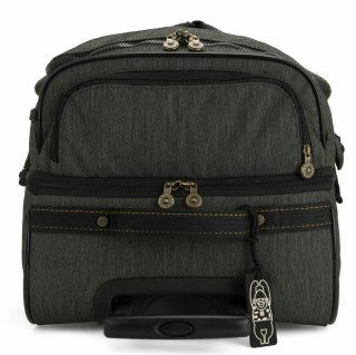 Kipling TEAGAN 74 л валіза з нейлону на 2 колесах сіра