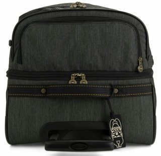 Kipling TEAGAN 91 л чемодан из нейлона на 2 колесах серый