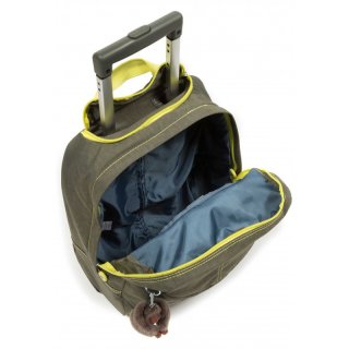 Kipling WHEELY 16,5 л детский чемодан из полиамида на 2 колесах зеленый