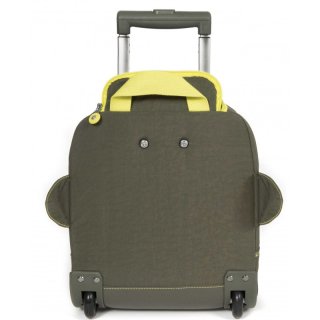 Kipling WHEELY 16,5 л детский чемодан из полиамида на 2 колесах зеленый