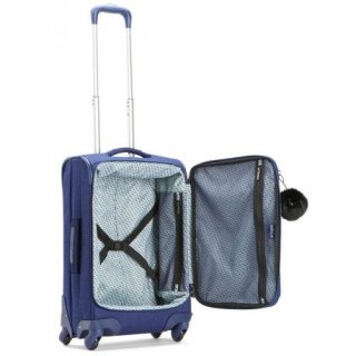 Kipling YOURI SPIN 33 л чемодан из нейлона на 4 колесах синий