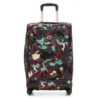 Kipling YOURI SPIN 33 л чемодан из нейлона на 4 колесах зленый