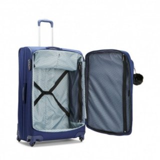 Kipling YOURI SPIN 71 л чемодан из нейлона на 4 колесах синий