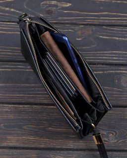 Клатч шкіряний чоловічий Tiding Bag Чорний