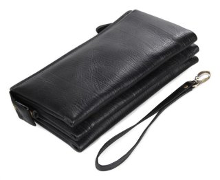 Клатч шкіряний чоловічий Tiding Bag Чорний