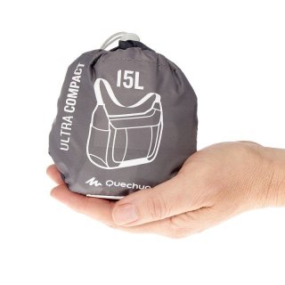 Компактная сумка из полиэстера 15 л. Quechua, серый