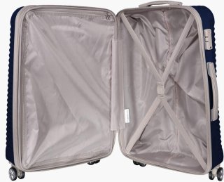 Компактна 4-х колісна валіза 35/45 л IT Luggage Outlook Dress Blues