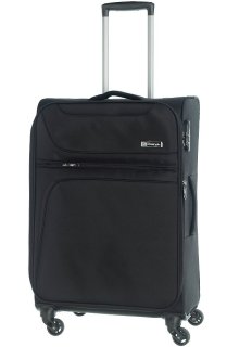 Комплект 4-х колесных чемоданов из ткани March Focus (S/M/XL) Black