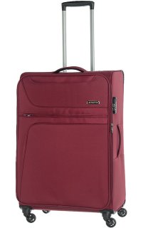 Комплект 4-х колісних валіз з тканини March Focus (S/M/XL) Burgundy