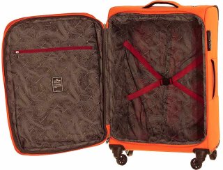 Комплект 4-х колесных чемоданов из ткани March Focus (S/M/XL) Orange