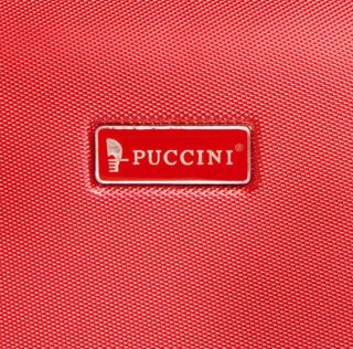 Комплект чемоданов из пластика 4-х колесных PUCCINI, красный