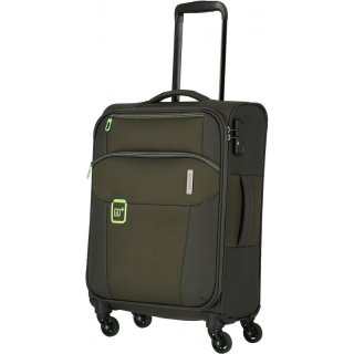 Комплект валіз з тканини Travelite GO на 4-х колесах Зелений