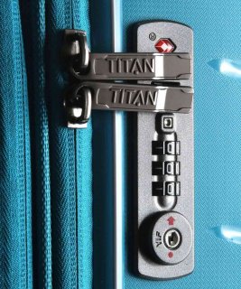 Комплект чемоданов на 4-х колесах Titan Limit, синий