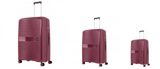 Комплект чемоданов Travelite CERIS из полипропилена на 4-х колесах Красный