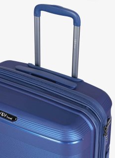 Комплект чемоданов V&V Travel из полипропилена Синий