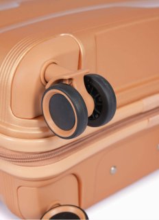 Комплект чемоданов V&V Travel из полипропилена Золотистый